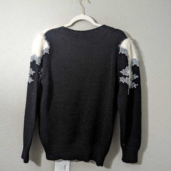 Eugenia Women Vintage Sweaters M Black - Picture 3 of 4